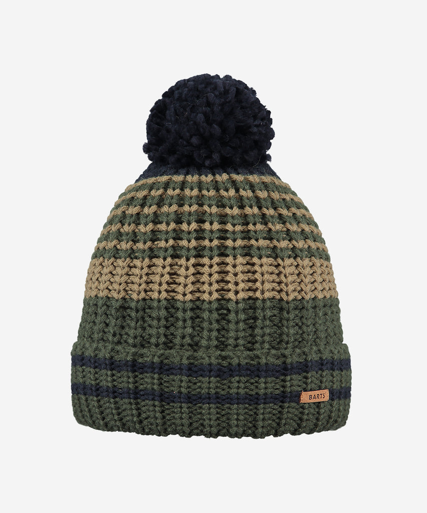Details:  The Edin Beanie has a chunky knit, a turn-up and a pom. This beanie is lined with a fleece headband for extra comfort.  Color: Navy  Size:   53 = 4 years and up  55 = 8 years and up  Composition: 90% Acrylic|10% Polyester