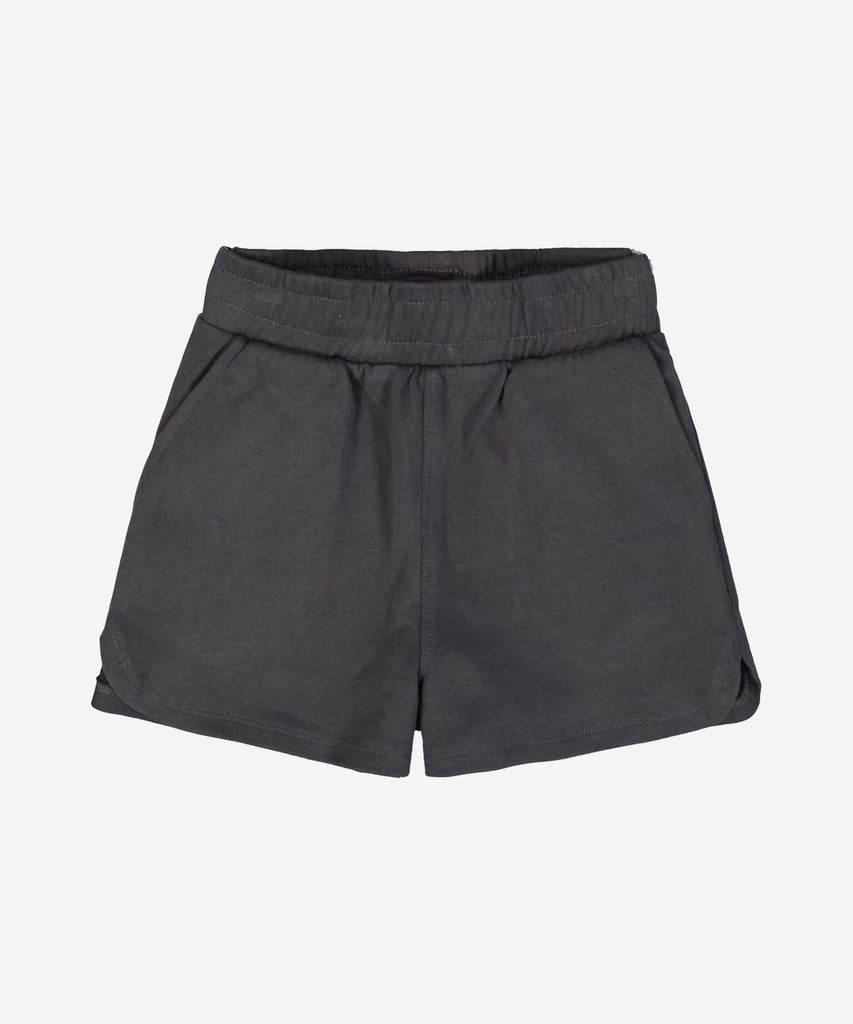 <strong data-mce-fragment="1">Details:</strong>&nbsp; These pocket jogg shorts in dark grey feature an elastic waistband for a comfortable fit. Perfect for jogging or any physical activity, these shorts provide optimum mobility and convenience with their built-in pockets. Stay stylish and active with these versatile shorts.&nbsp; <br><strong>Color:&nbsp;</strong> Dark grey&nbsp;<br><strong data-mce-fragment="1">Composition:</strong>&nbsp;60% Cotton, 40% Polyester&nbsp;