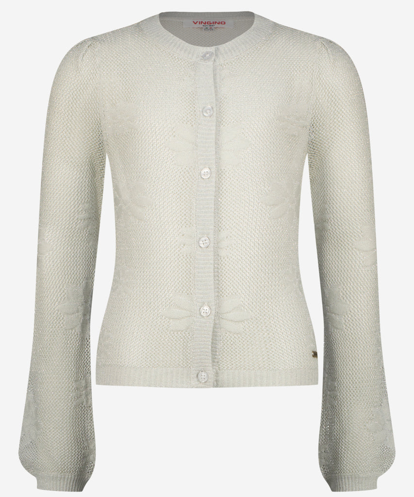 Details: Expertly crafted with a fine knit and long sleeves, the Marieke Cardigan is a versatile wardrobe staple. The button closure adds a touch of elegance, making it perfect for any occasion. Stay stylish with this beautifully designed cardigan in macaroon white.  Color: Macroon white  Composition: 100% Viscose  