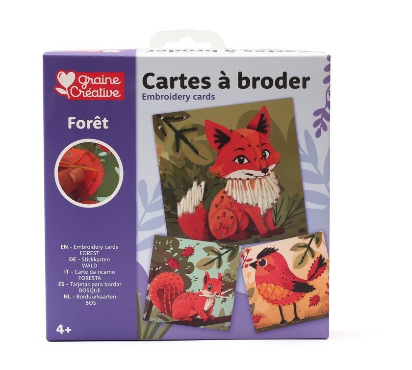 EMBROIDERY CARDS FOREST