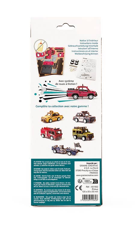 3D WOOD MODEL PICKUP VEHICLE