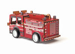 3D WOOD MODEL FIRE TRUCK VEHICLE