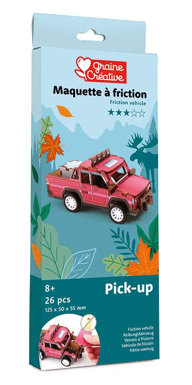 3D WOOD MODEL PICKUP VEHICLE