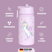 BEARFOOT Thermo Water Bottle Mermaid 350 ml Kids | Beetles & Bugs
