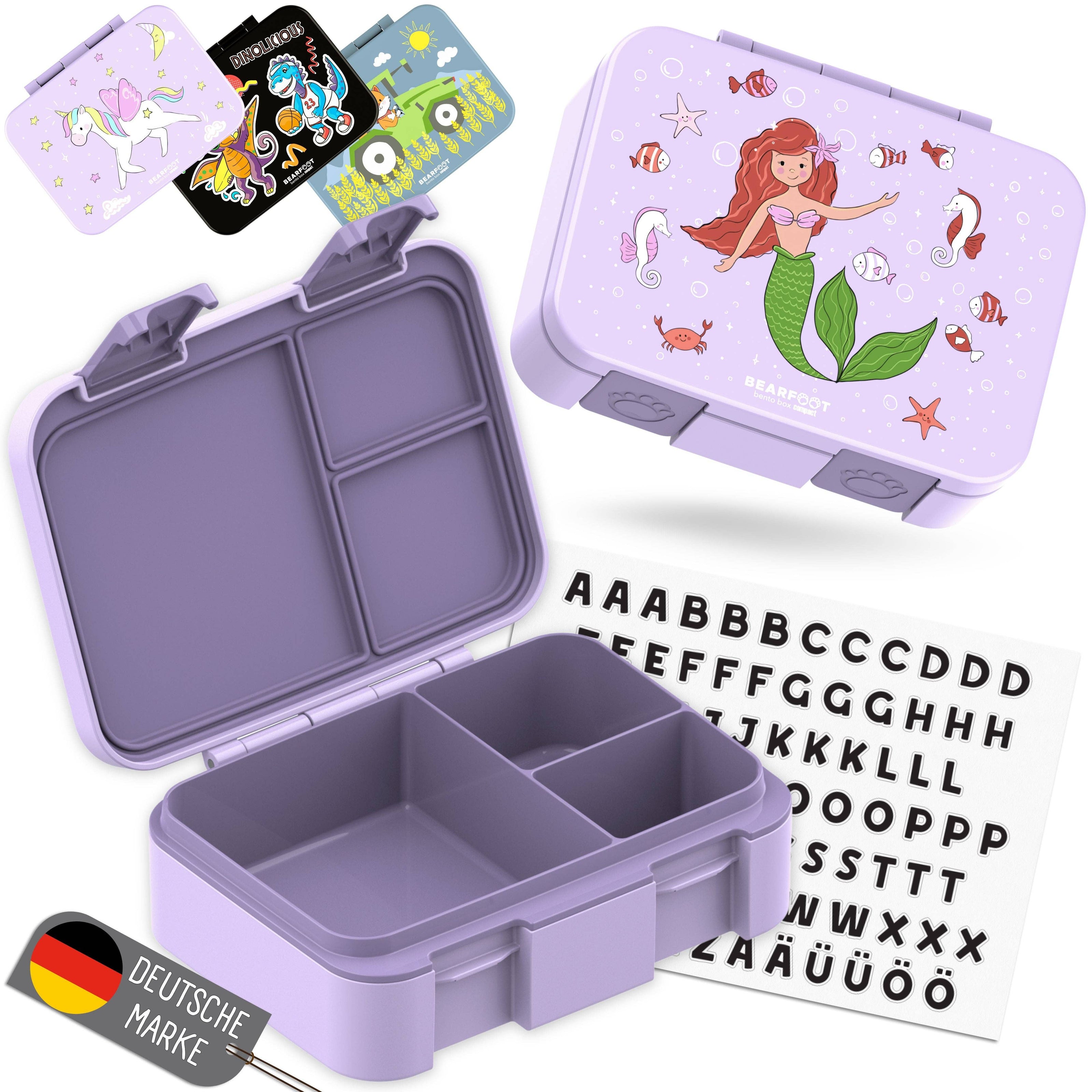 BEARFOOT Bento Box COMPACT Lunch Box 1000ml Kids