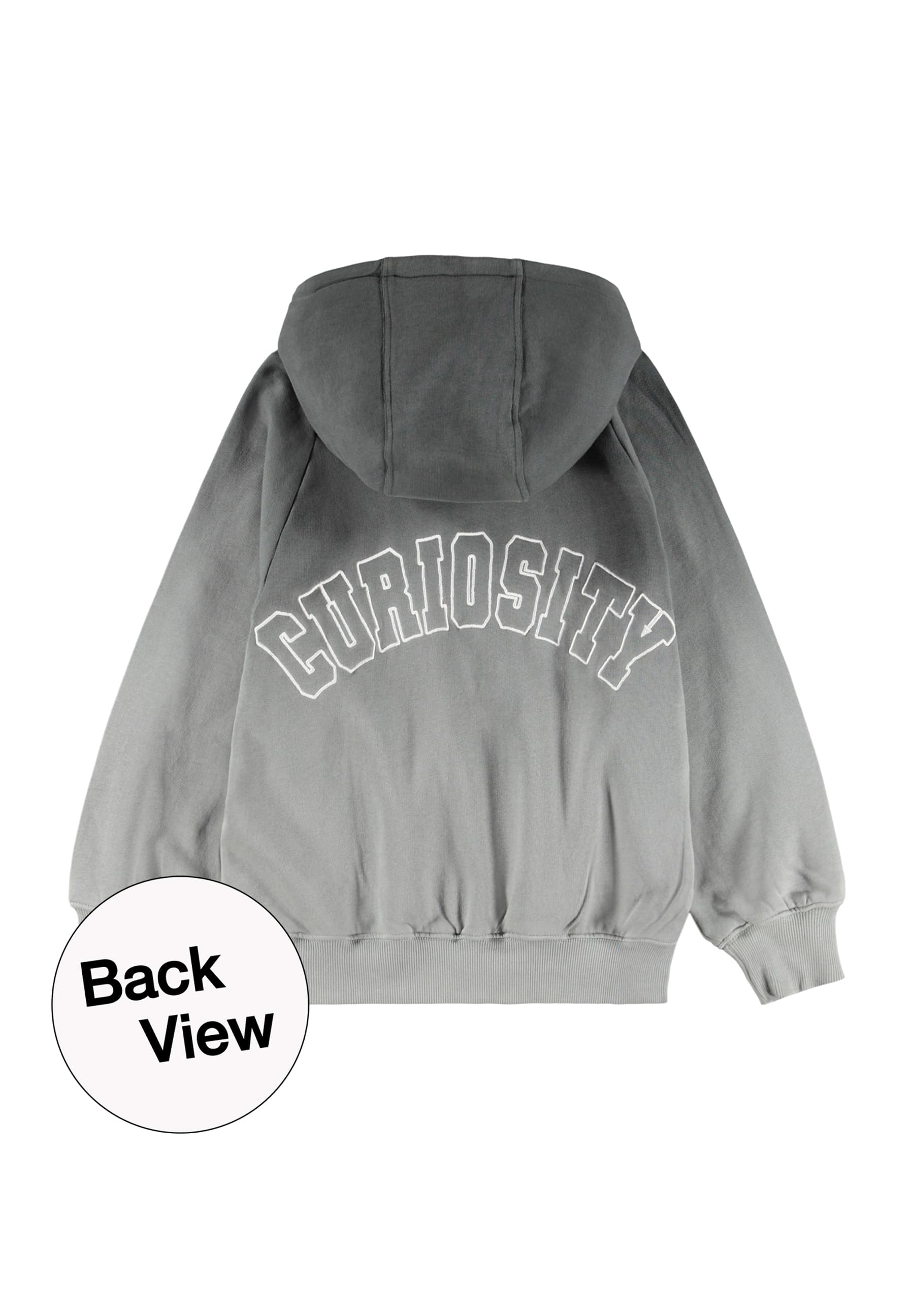 MOLO Mic Hoodie Storm Grey Dip Dye
