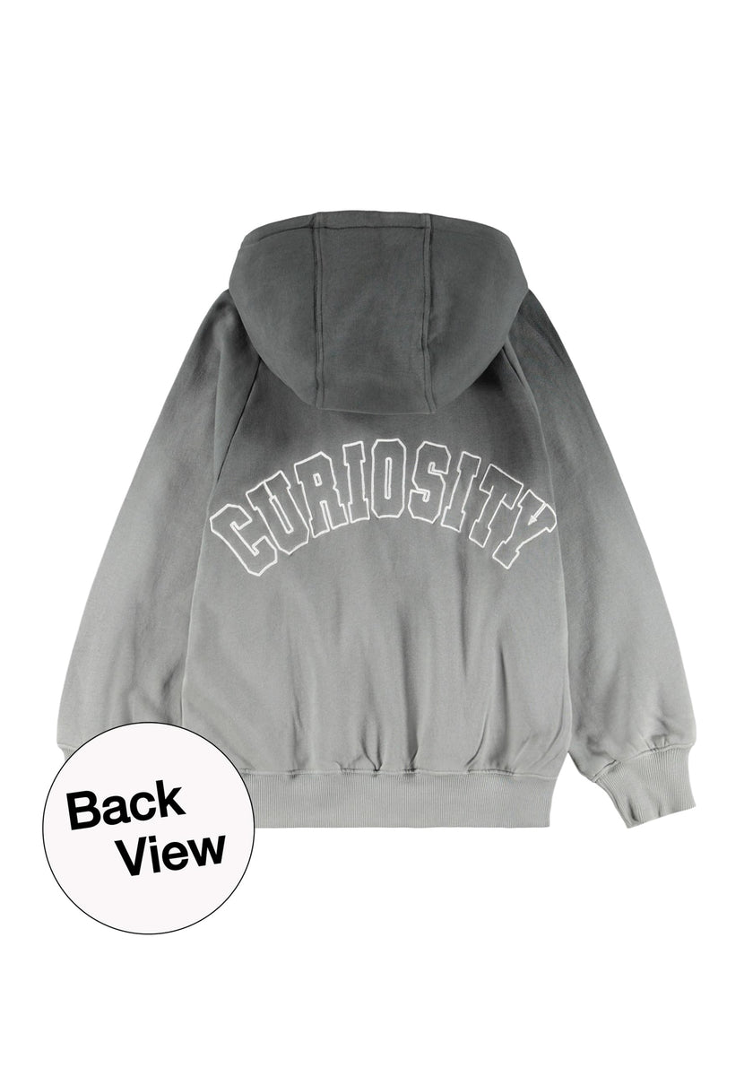 MOLO Mic Hoodie Storm Grey Dip Dye