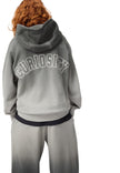 MOLO Mic Hoodie Storm Grey Dip Dye