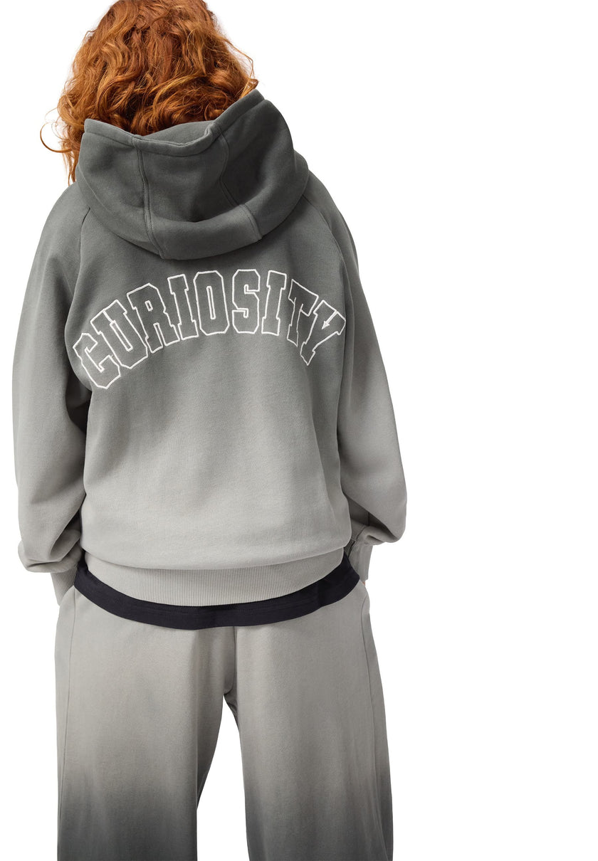 MOLO Mic Hoodie Storm Grey Dip Dye