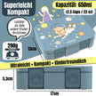 BEARFOOT Bento Box COMPACT Lunch Box 1000ml Kids