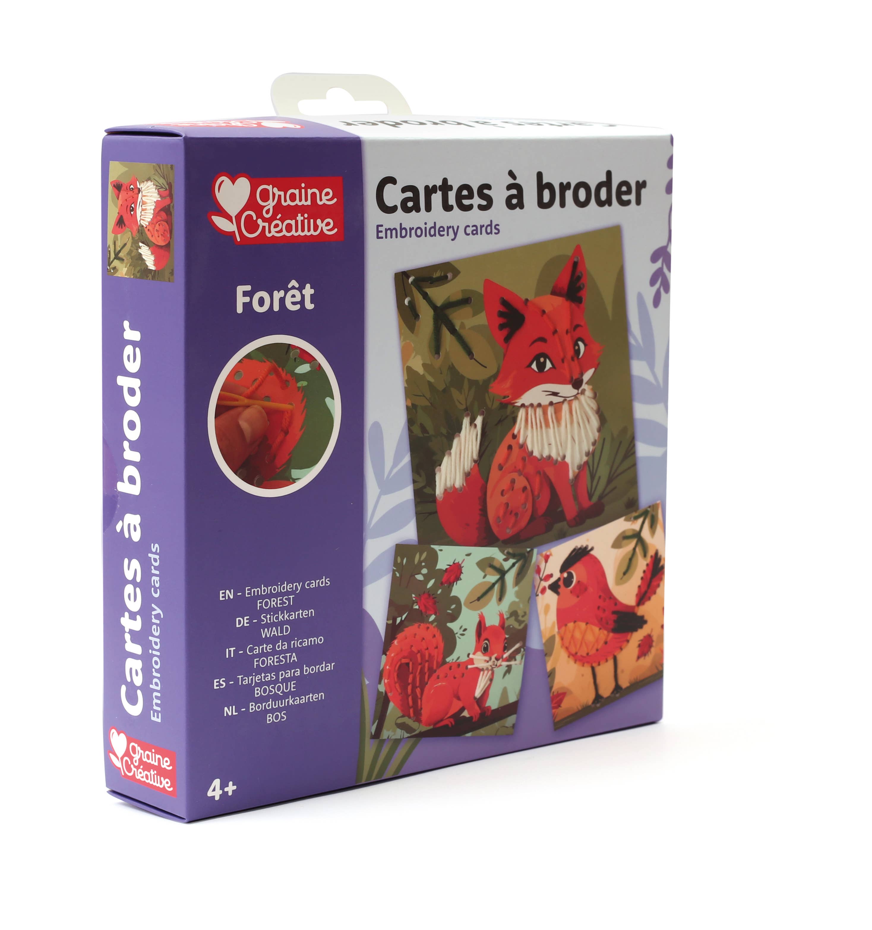 EMBROIDERY CARDS FOREST