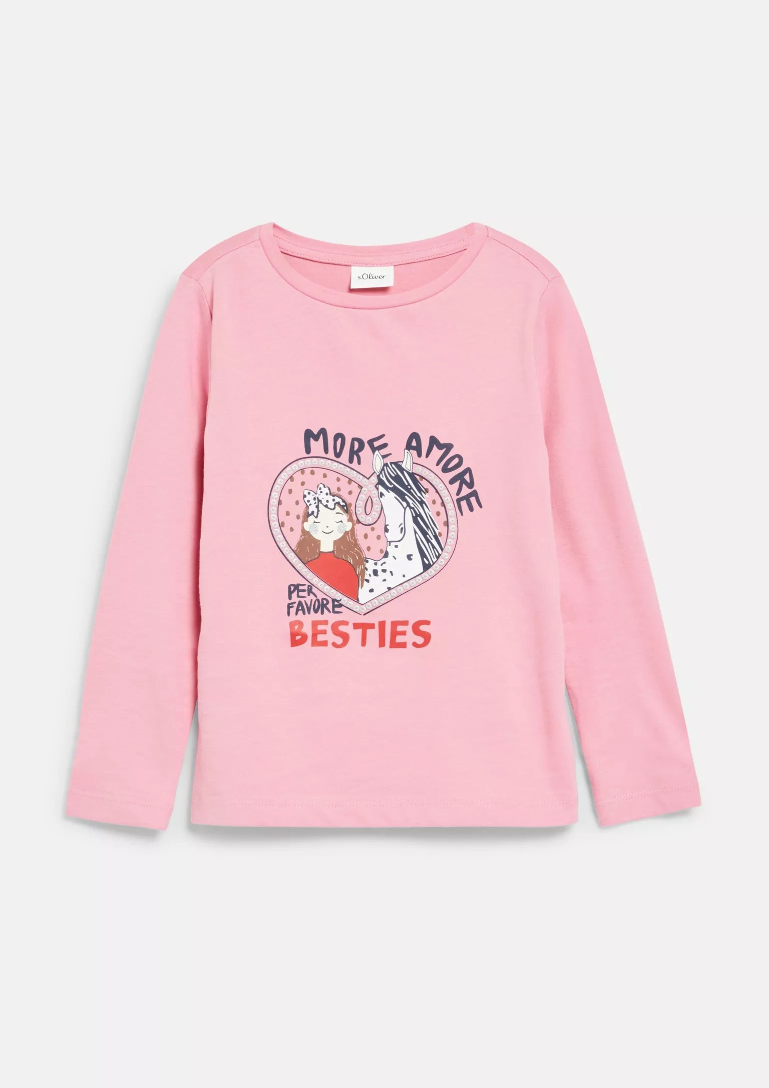 S.OLIVER Girls Lilac/pink T-Shirt