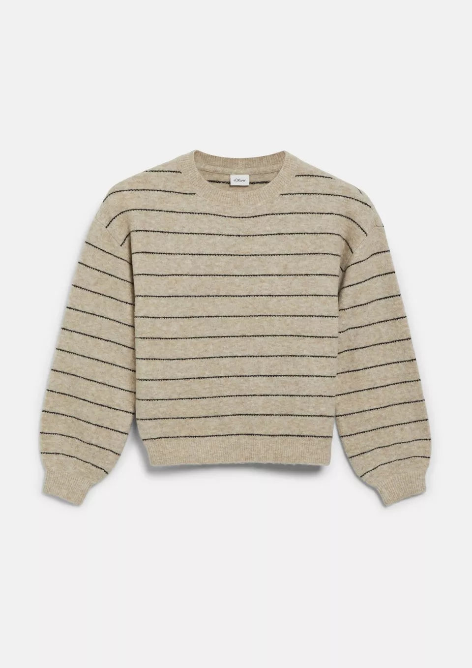 S.OLIVER Girls Brown Knitted Pullover