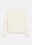 S.OLIVER Girls White Knitted Pullover