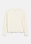 S.OLIVER Girls White Knitted Pullover