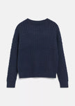 S.OLIVER Girls Blue Knitted Pullover