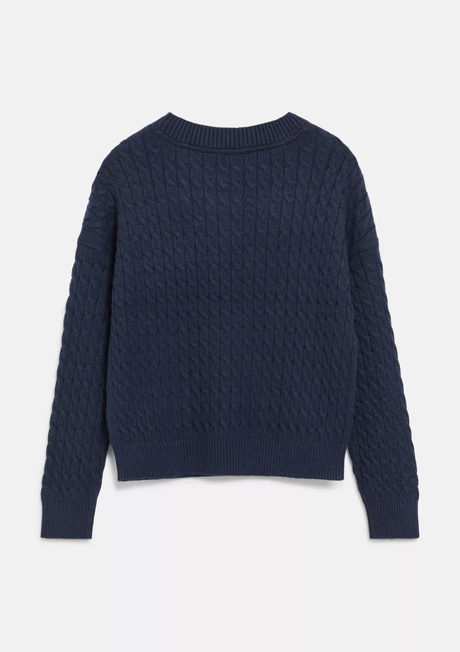 S.OLIVER Girls Blue Knitted Pullover