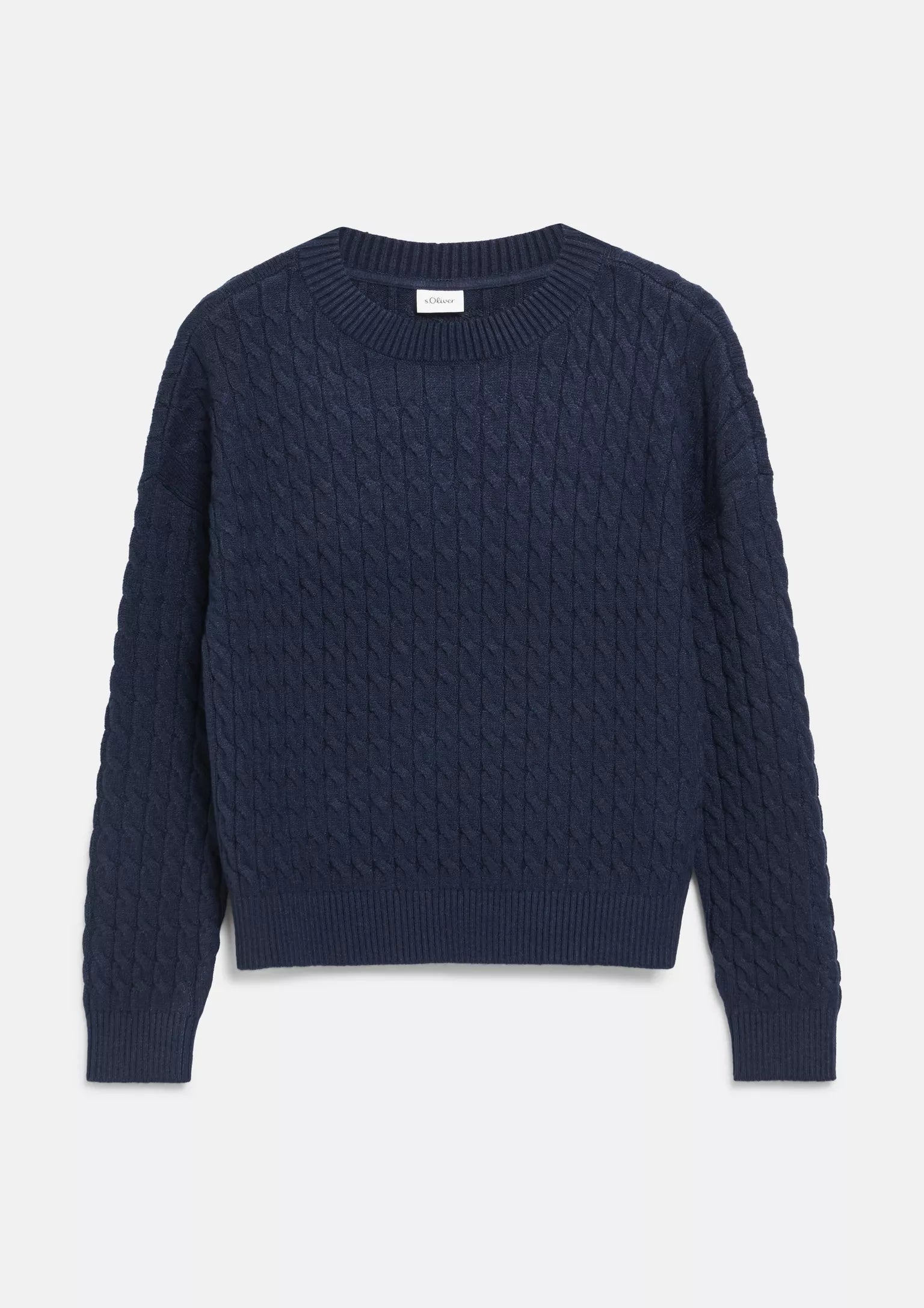 S.OLIVER Girls Blue Knitted Pullover