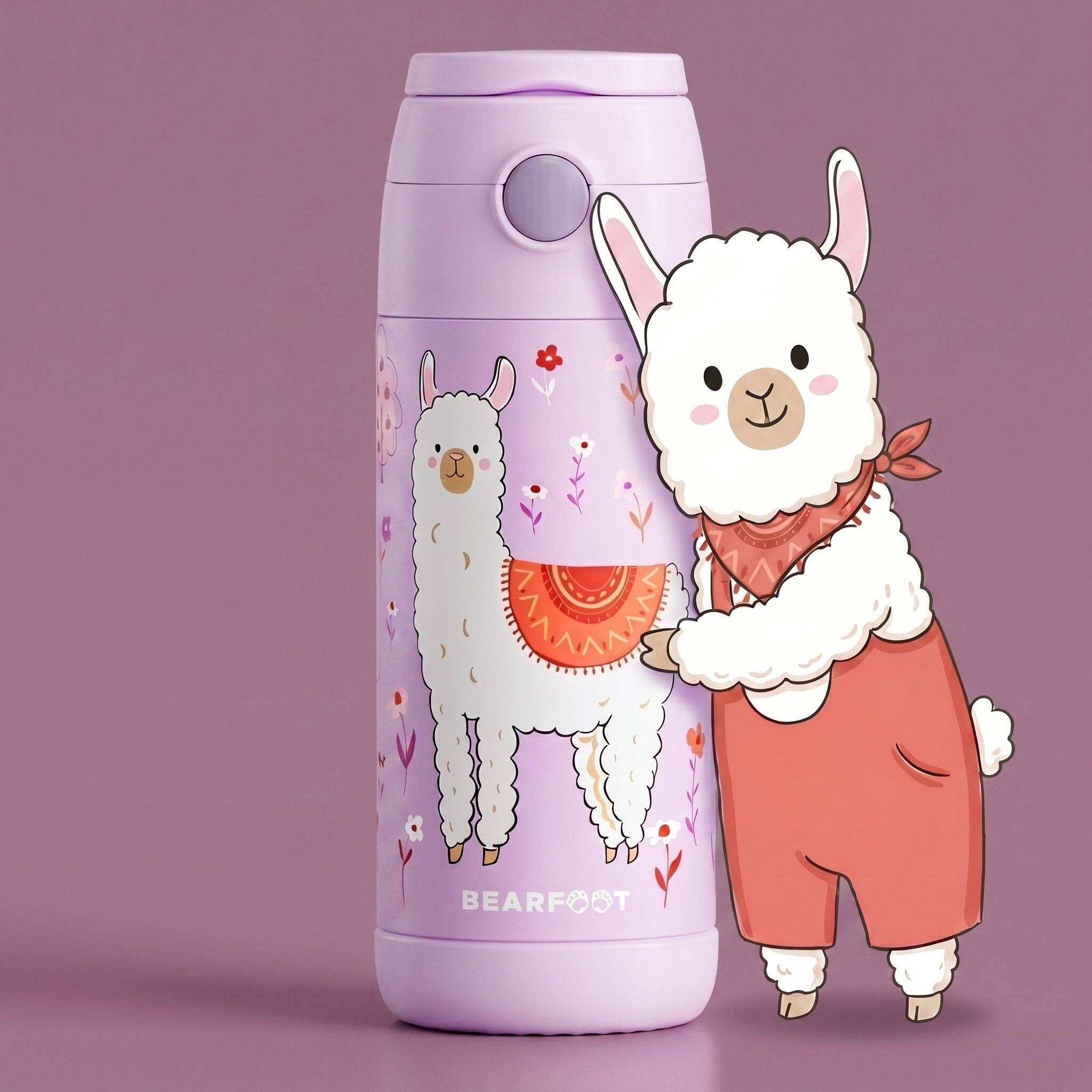 BEARFOOT Thermo Water Bottle Mermaid 350 ml Kids | Beetles & Bugs
