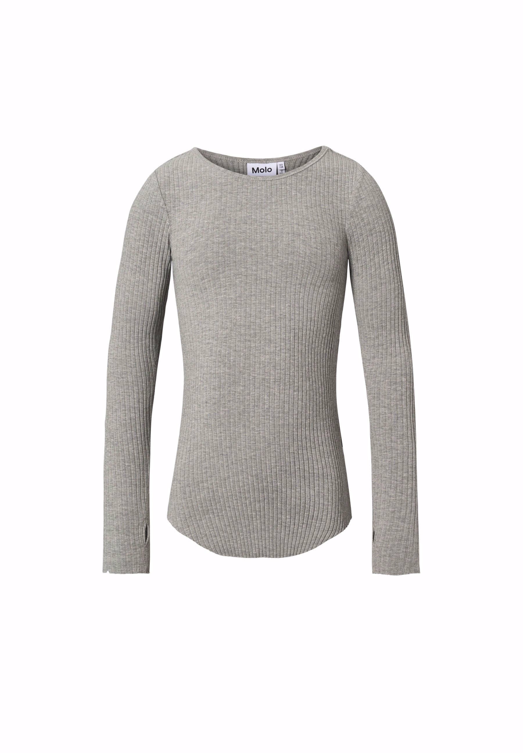 MOLO Rochelle T-shirt Long sleeve Grey Melange