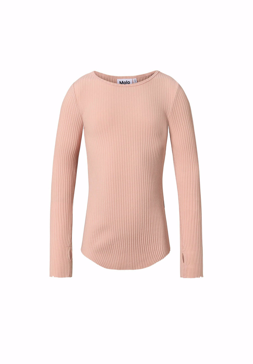 MOLO Rochelle T-shirt Long sleeve Petal Blush