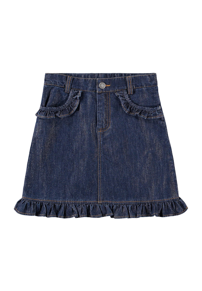 MOLO Berit Skirt Mid Blue Glitter