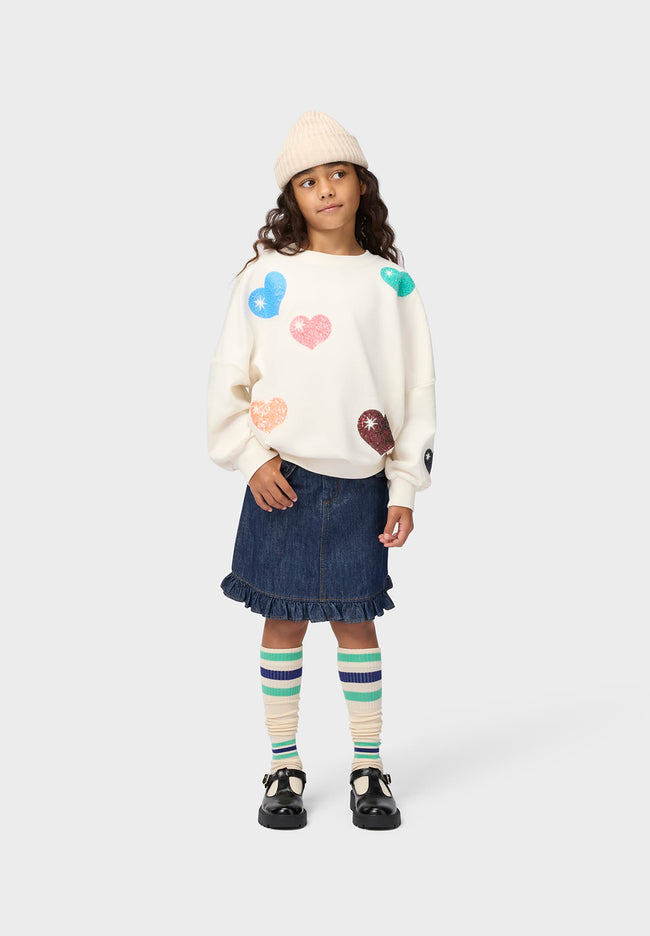 MOLO Berit Skirt Mid Blue Glitter