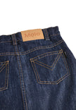 MOLO Berit Skirt Mid Blue Glitter