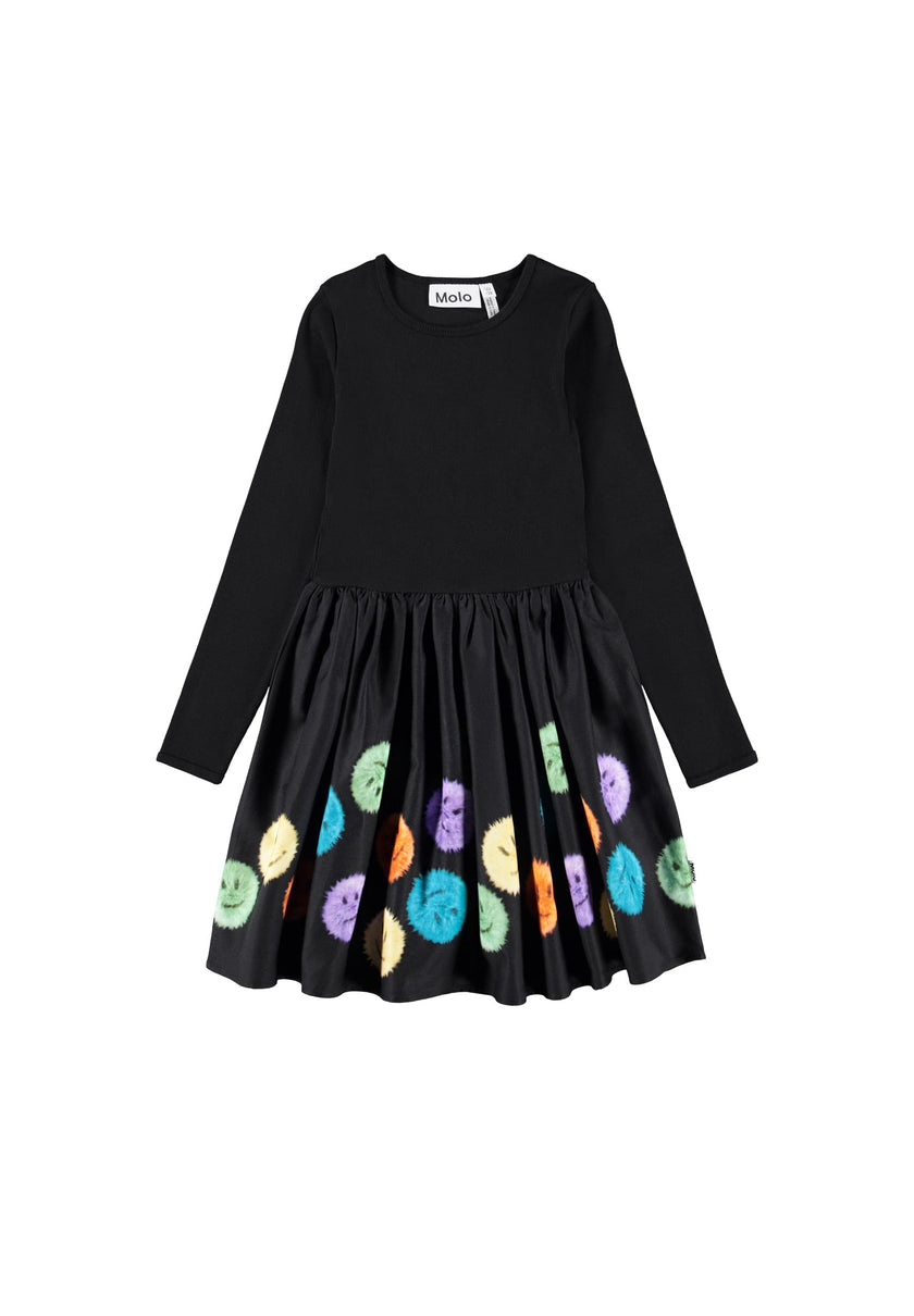MOLO Casie Warm Dress Colourful Fluff