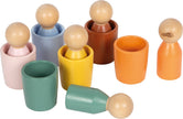 Montessori Sorting Cups with Figures | Motor Skills | Wood