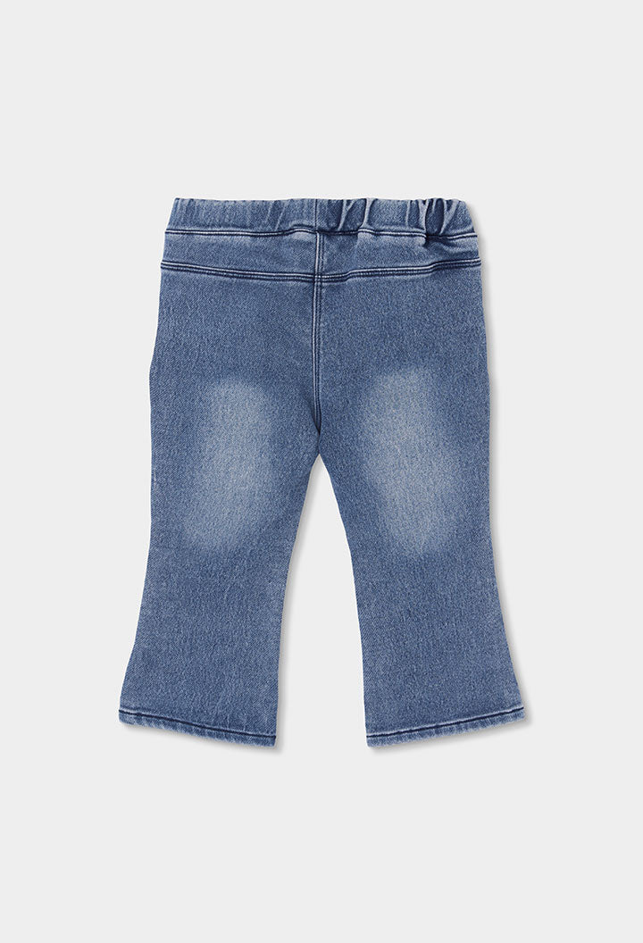 BOBOLI Girls Jersey Jeans -BCI Blue