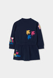 BOBOLI Girls Dress -BCI Navy