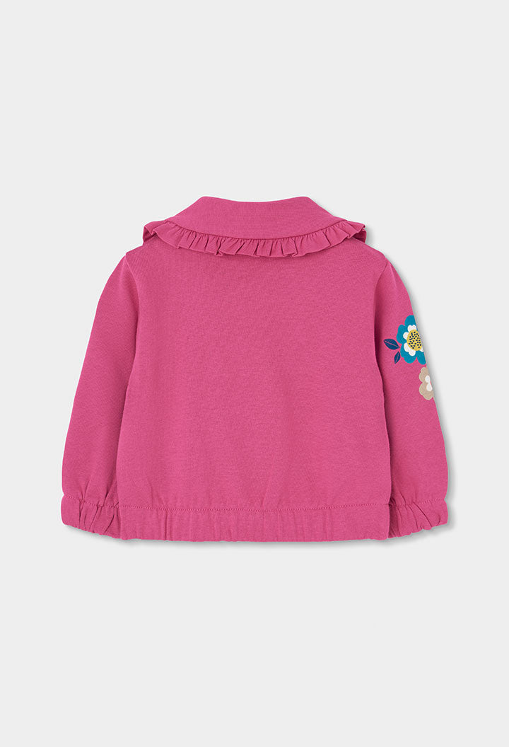 BOBOLI Girls Fleece Jacket -BCI Fuchsia