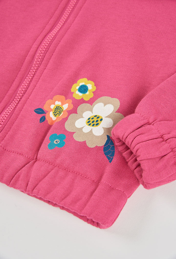 BOBOLI Girls Fleece Jacket -BCI Fuchsia