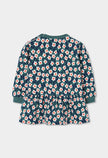 BOBOLI Girls Floral Fleece Dress -BCI Printed