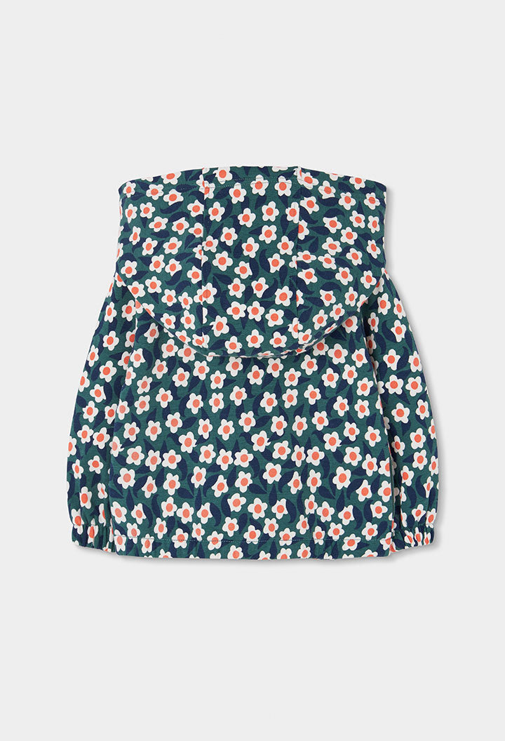 BOBOLI Girls Floral Fleece Jacket -BCI Printed