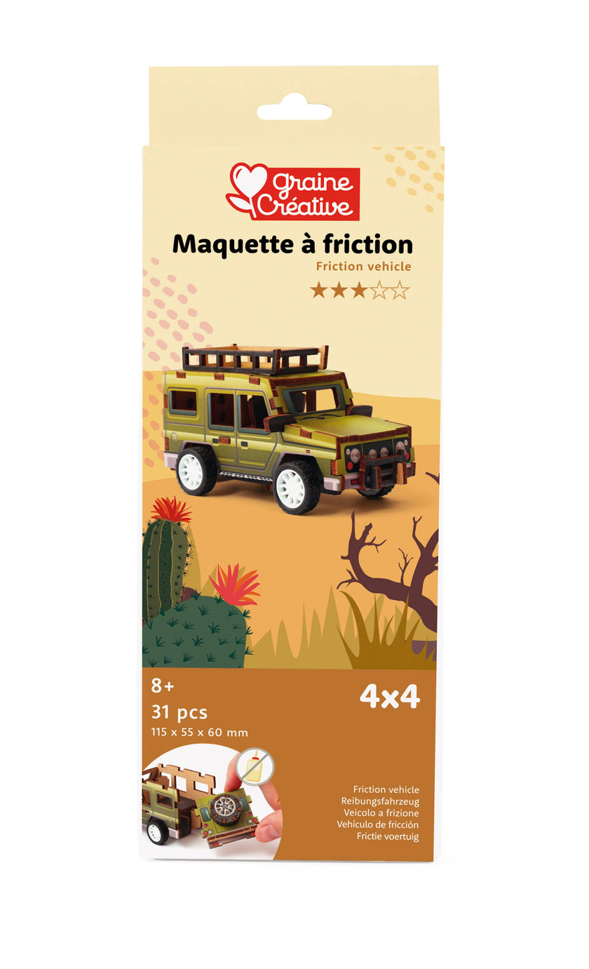 3D WOOD MODEL VEHICLE JEEP
