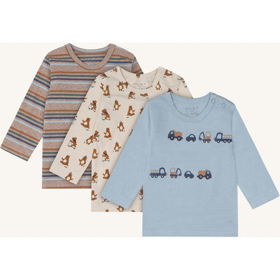 Hust & Claire Boys T-shirt L/S HCAlbert Play Beige Melange