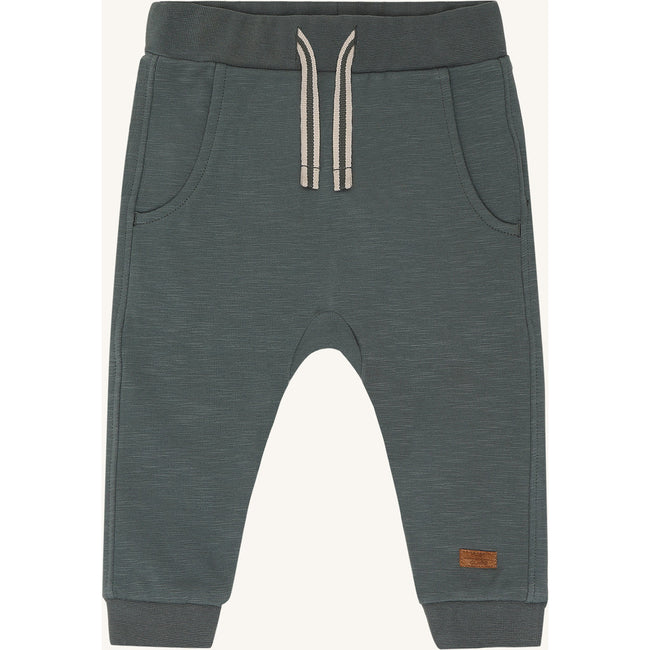 Hust & Claire Boys Jogging Trousers HCGeorgey Solid Brushed Balsam Green