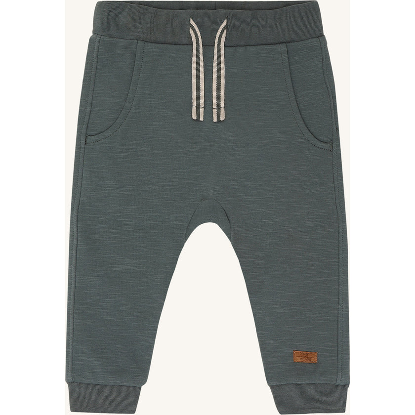 Hust & Claire Boys Jogging Trousers HCGeorgey Solid Brushed Balsam Green