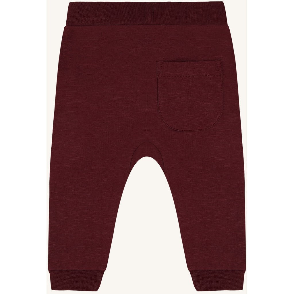 Hust & Claire Boys Jogging Trousers HCGeorgey Solid Brushed Red Chocolate