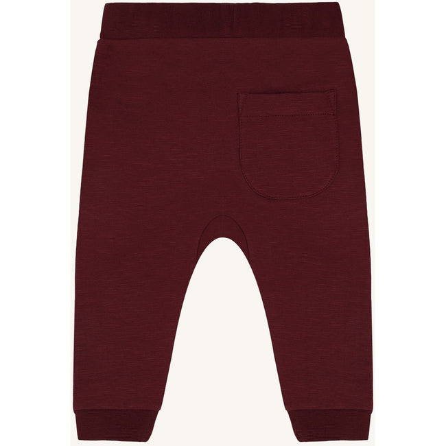 Hust & Claire Boys Jogging Trousers HCGeorgey Solid Brushed Red Chocolate
