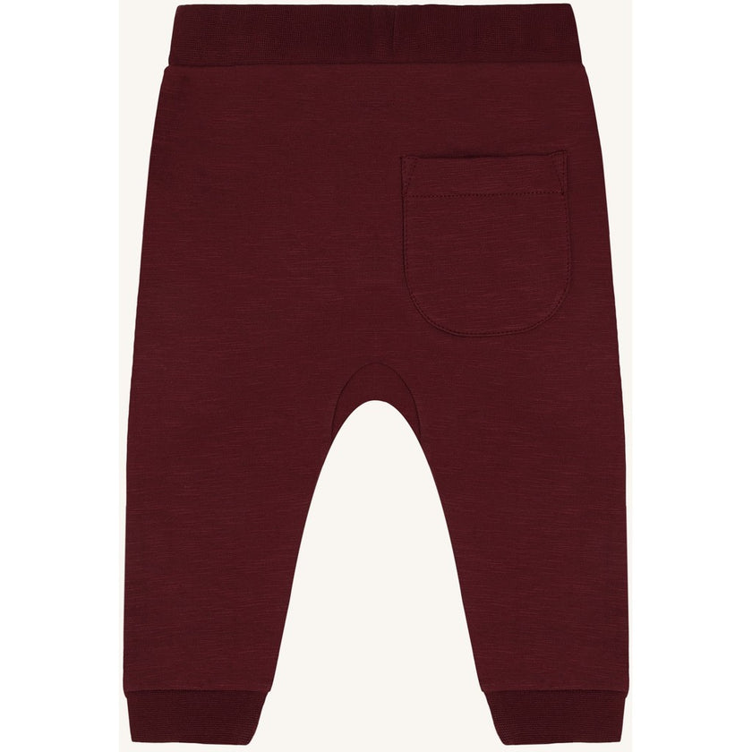 Hust & Claire Boys Jogging Trousers HCGeorgey Solid Brushed Red Chocolate