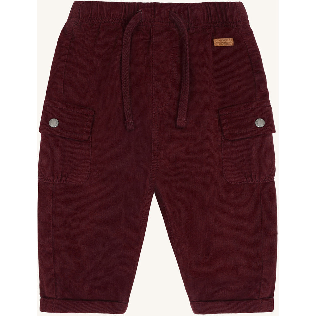 Hust & Claire Boys Trousers HCTue Corduroy Red Chocolate