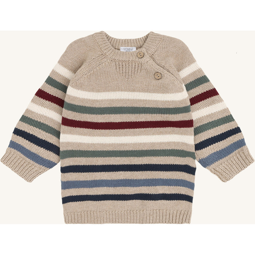 Hust & Claire Boys Pullover HCPilou Knit Hike Beige Melange
