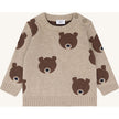 Hust & Claire Boys Pullover HCPilou Bear Beige Melange