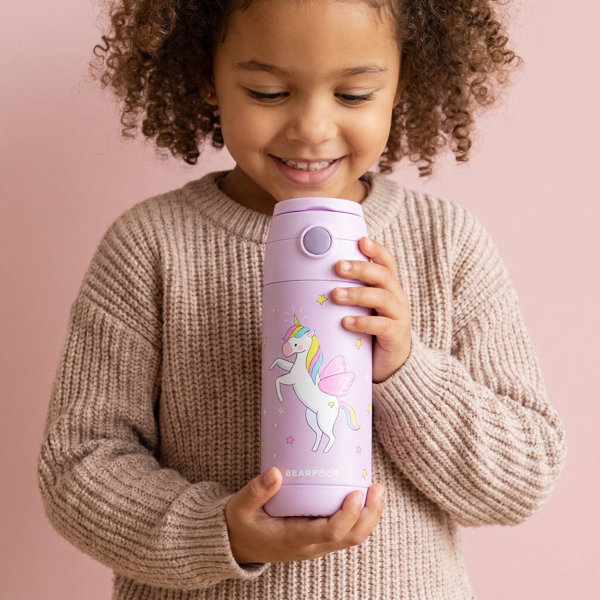 BEARFOOT Thermo Water Bottle Unicorn 350 ml Kids | Beetles & Bugs