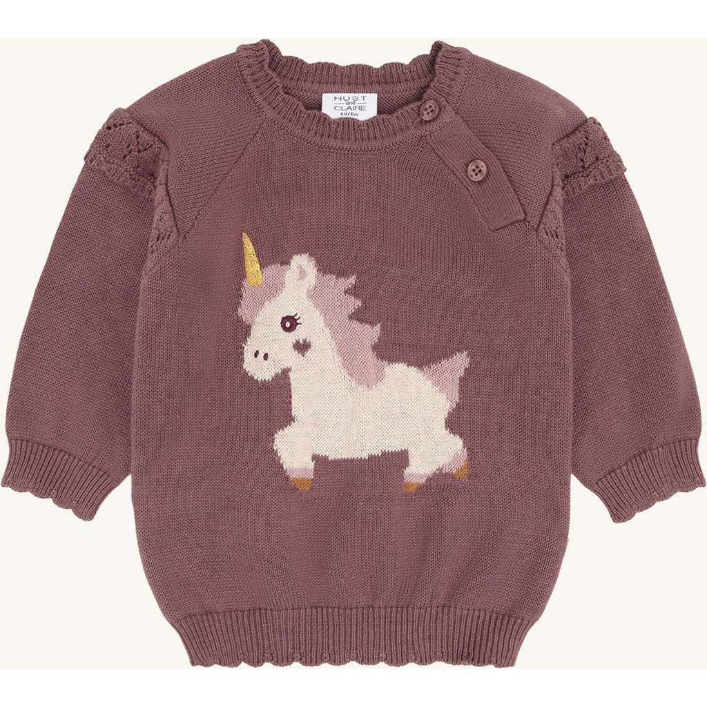 Hust & Claire Girls Pullover HCPusle Magic Plum