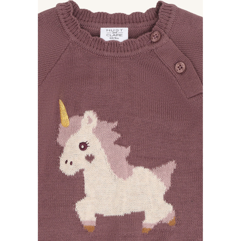 Hust & Claire Girls Pullover HCPusle Magic Plum