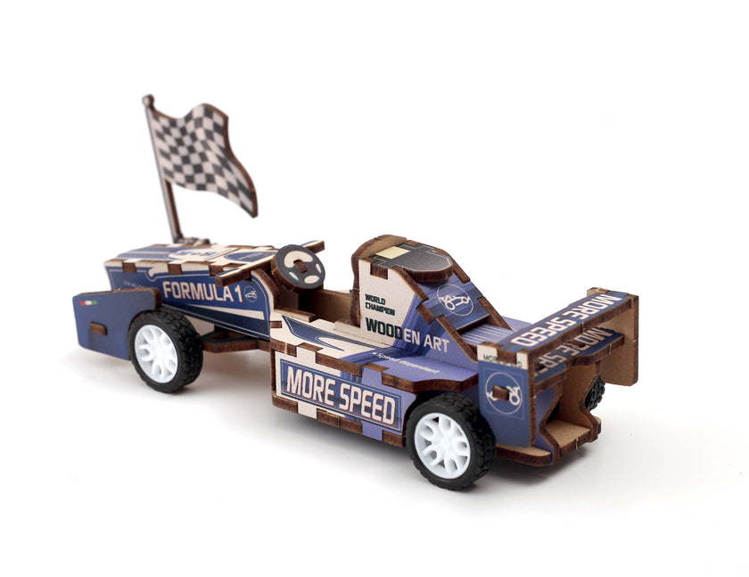 3D WOOD MODEL FORMULA 1 VEHICLE